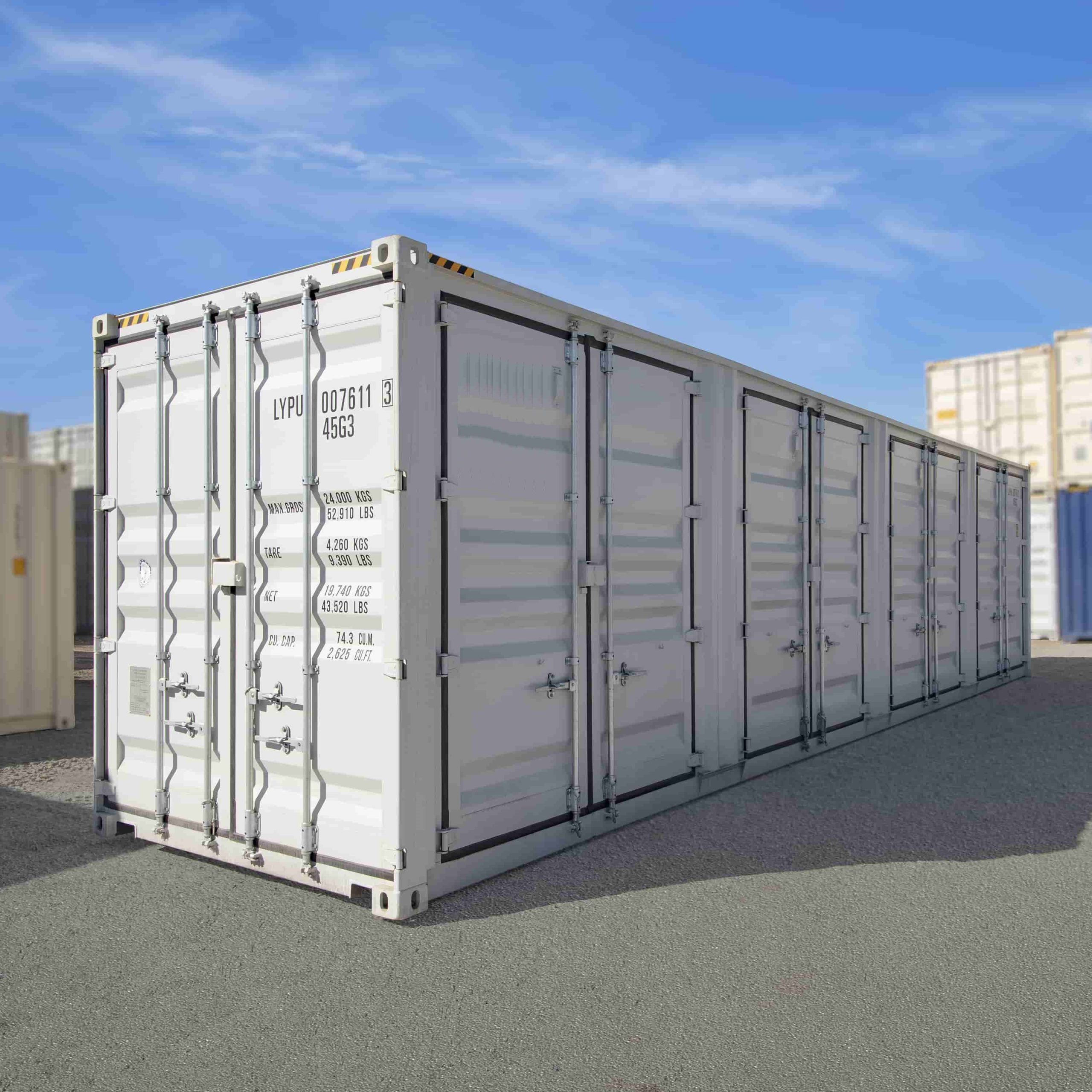 40&rsquo;HC New (1-trip) Shipping Container with 4 x Side Doors - Container Holdings Pty Ltd