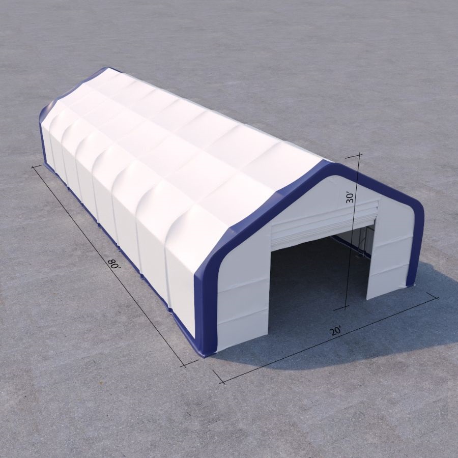 Dual Truss Storage Shelter (30&prime; x 80&prime; x 20&prime;) - Container Holdings Pty Ltd