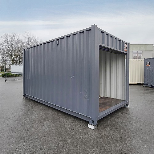 15&prime; &ldquo;Cut Down&rdquo; Used Container + Rollup - Container Holdings Pty Ltd