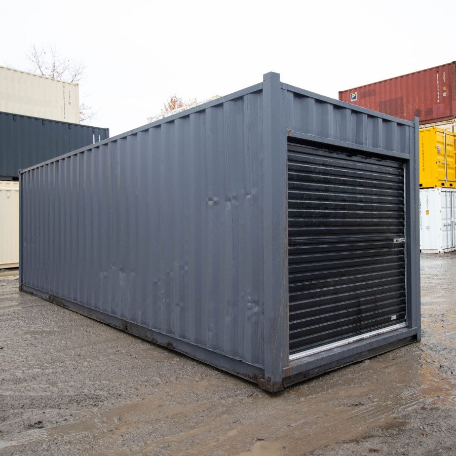 25&prime; Cut-Down Shipping Container w/Roll-Up Door - Container Holdings Pty Ltd