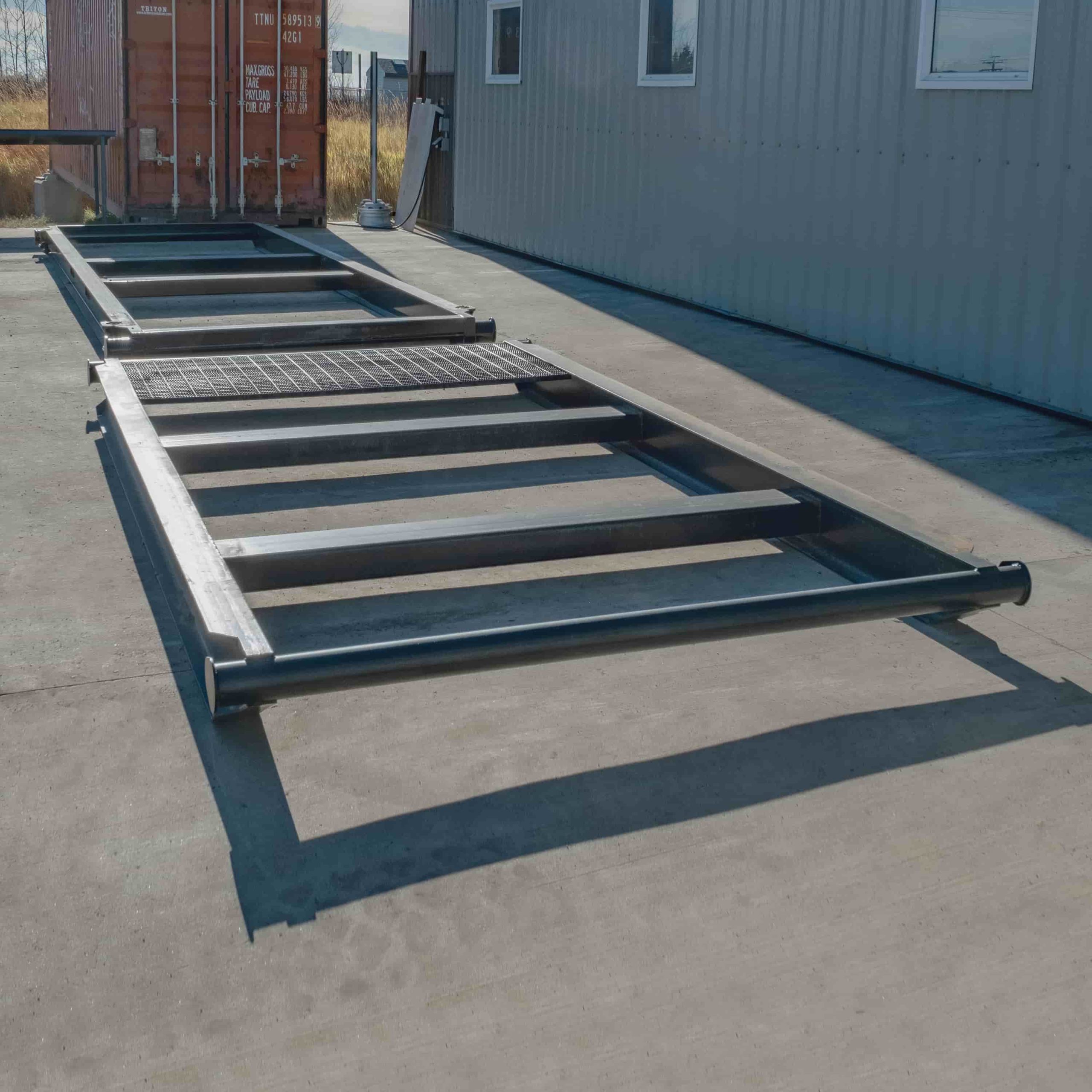 10&rsquo; Grated &ldquo;Weld On&rdquo; Skid - Container Holdings Pty Ltd