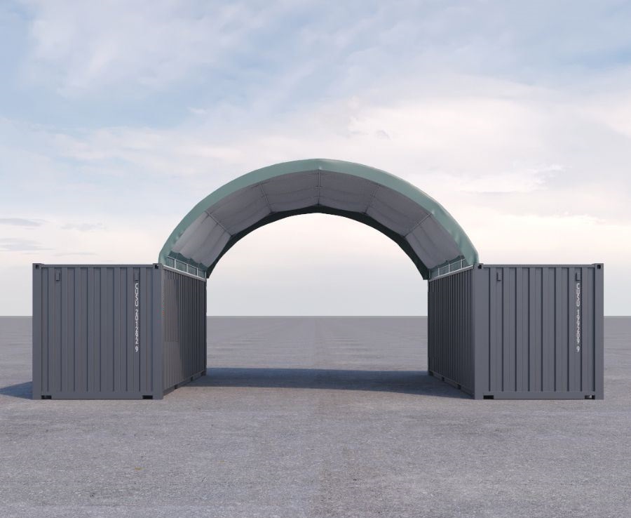 20&rsquo; x 20&rsquo; Fabric Container Shelter - Container Holdings Pty Ltd