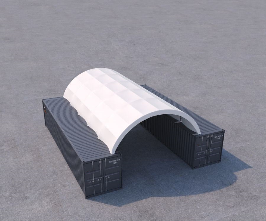 20&prime; x 40&prime; Fabric Container Shelter - Container Holdings Pty Ltd