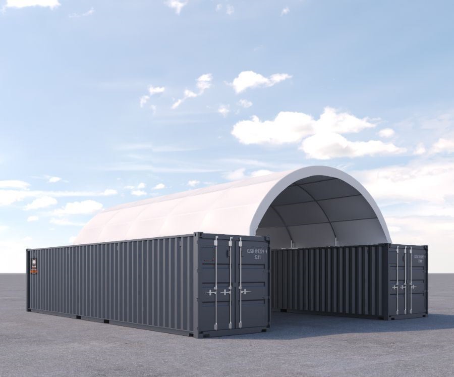 20&prime; x 40&prime; Fabric Container Shelter - Container Holdings Pty Ltd