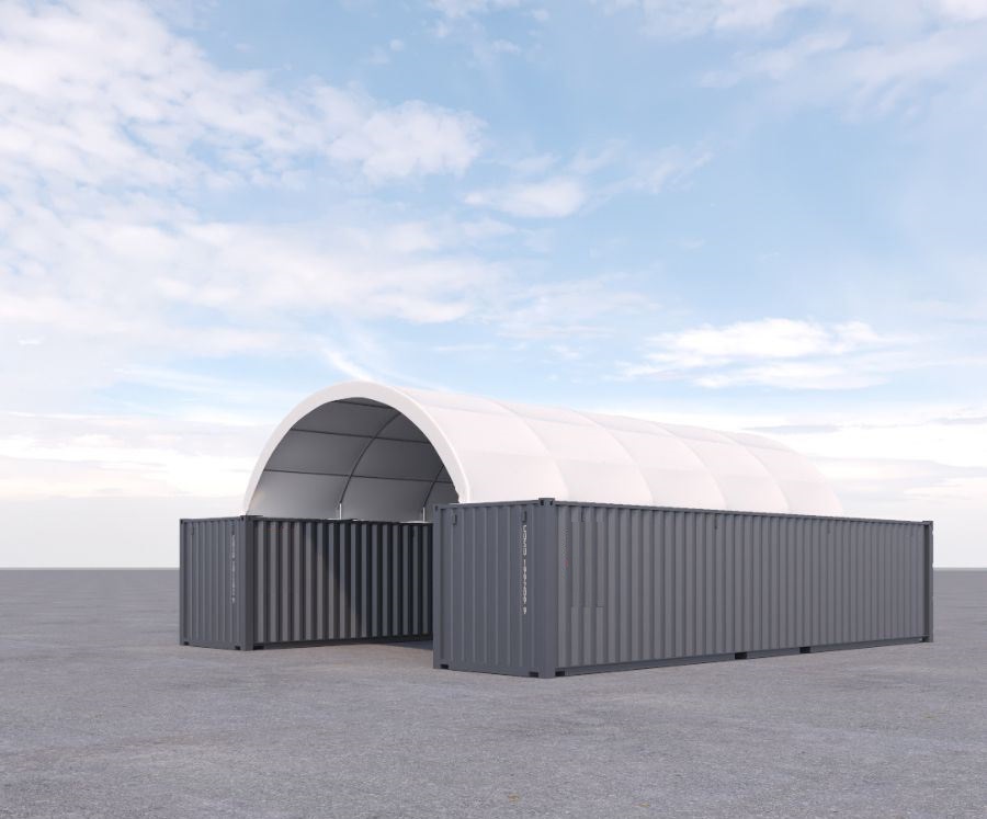 20&prime; x 40&prime; Fabric Container Shelter - Container Holdings Pty Ltd