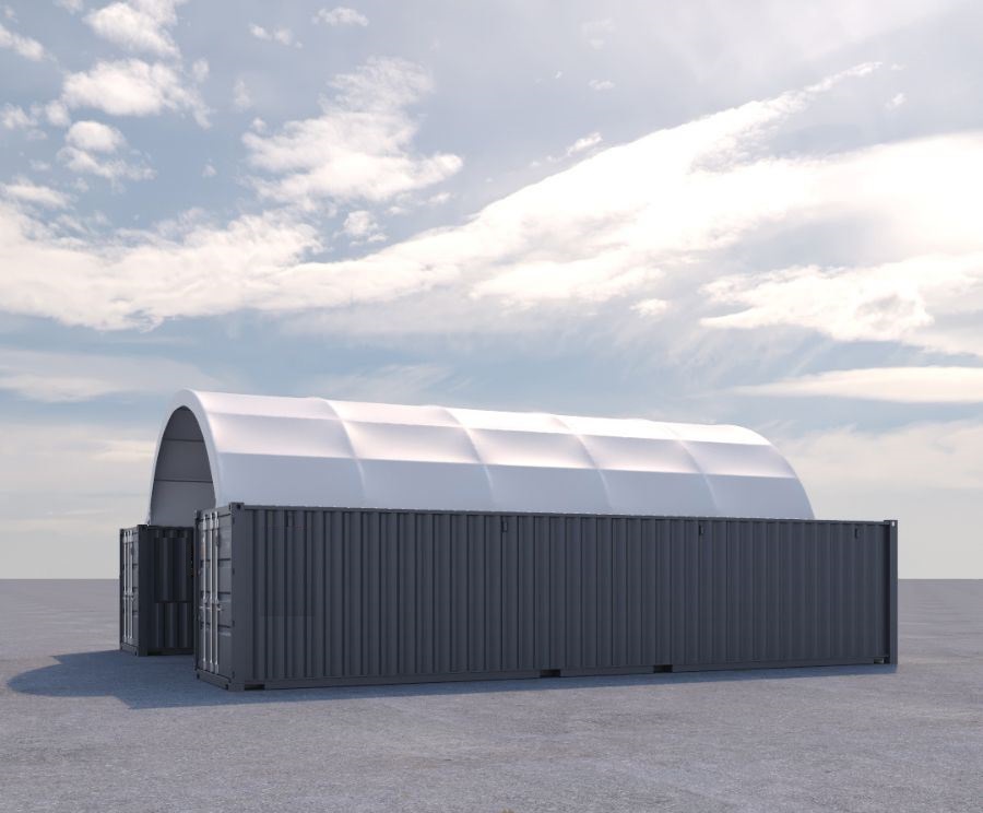 20&prime; x 40&prime; Fabric Container Shelter - Container Holdings Pty Ltd