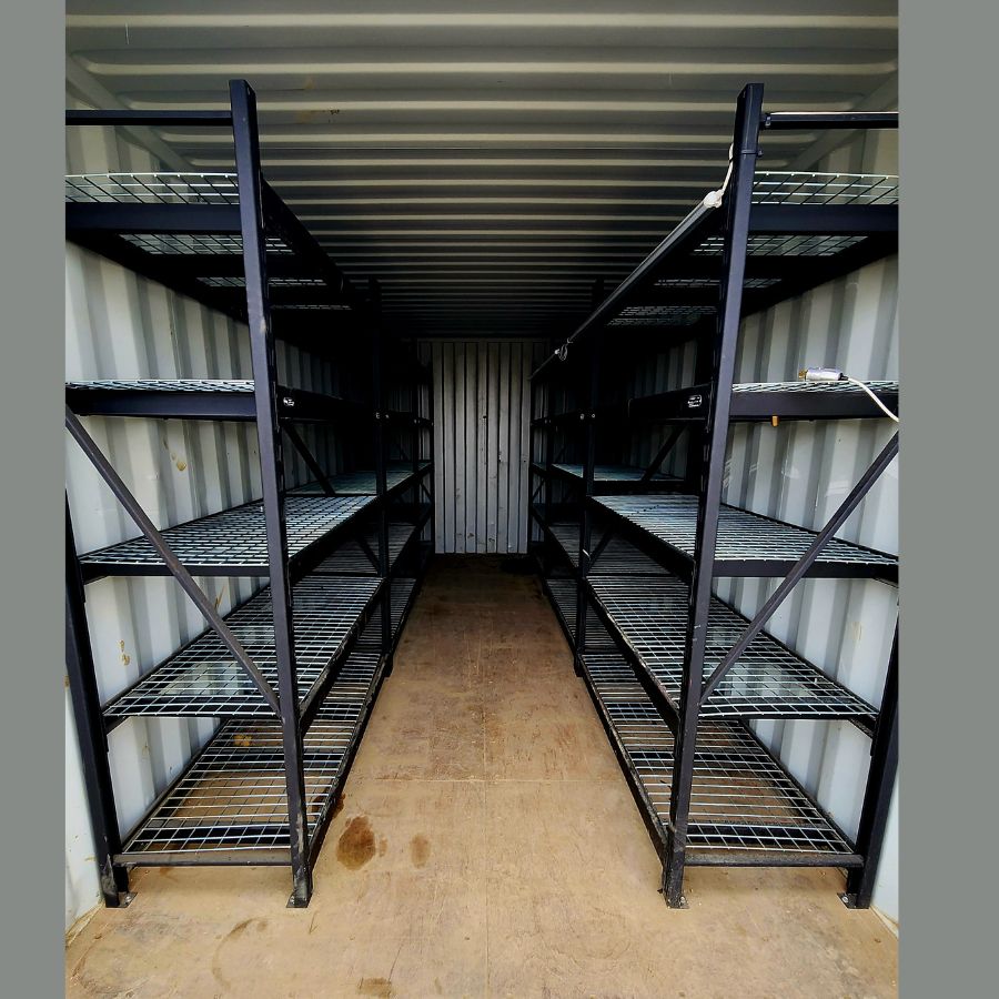 20&rsquo; New (1-Trip) Container w/ Shelving on BOTH sides - Container Holdings Pty Ltd